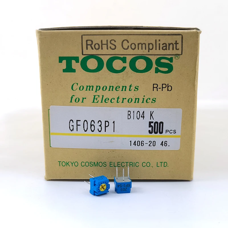 

10PCS GF063P Japan TOCOS Single Turn Potentiometer 500R 1K 2K 5K 10K 20K 50K 100K 200K NEW ORIGINAL In Stock