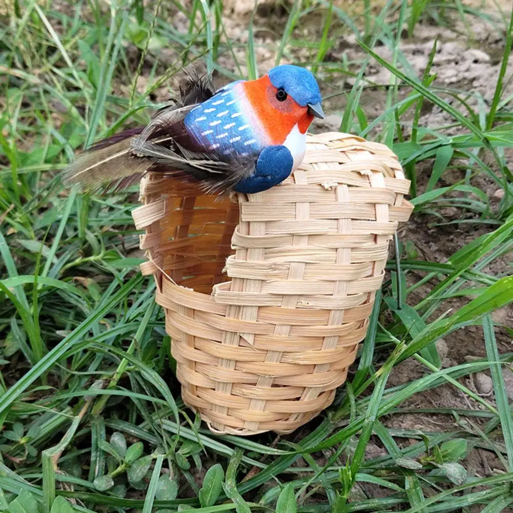 Bird Sleeping Nest  Durable Pet Bird Breeding Bamboo Nest  Fine Workmanship Bird Breeding House