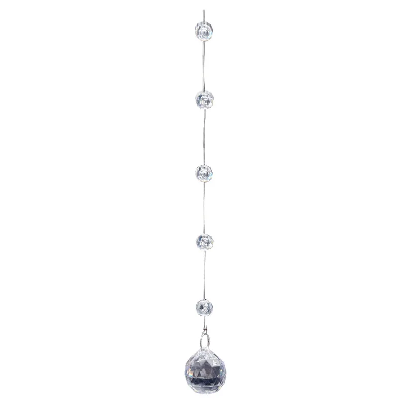 3,28-127ft Acryl Kristall Girlande Stränge Hängen Kronleuchter Edelstein Perlen Kette DIY Octagon Prisma Diamant Dekore für Hochzeit Party – Detail 5