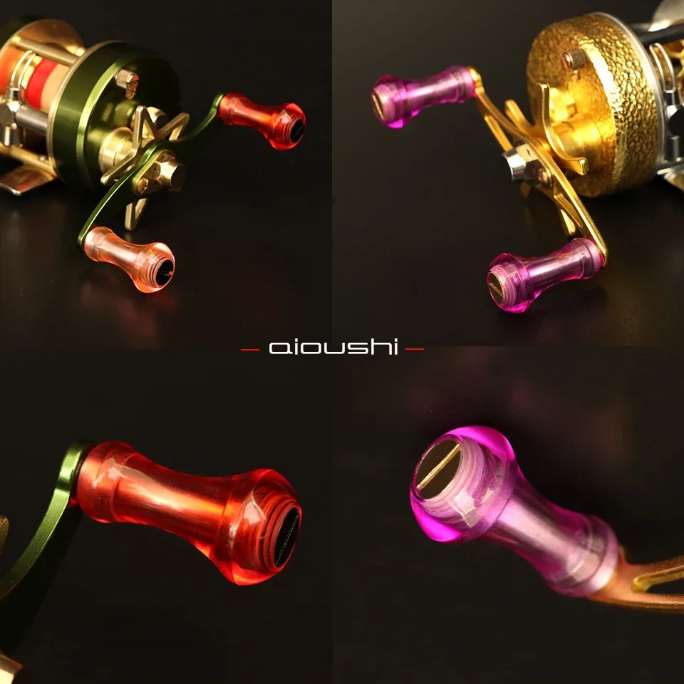 Aioushi Fish Wheel Modified DIY Transparent Small Handle Pill grip rocker arm Accessories fishing tackle accessory