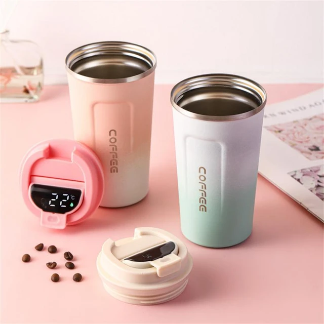 Hot Fashion 380ml Stainless Steel Coffee Mugs Insulated Water Bottle Tumbler  Thermos Cup Vacuum Flask Premium Travel Coffee Mug - AliExpress