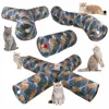 1Pcs Cat Tunnel Pet Supplies S T Pass Play Tunnel Foldable Cat Tunnel Cat Toys Breathable Drill Barrel for Indoor Loud Paper