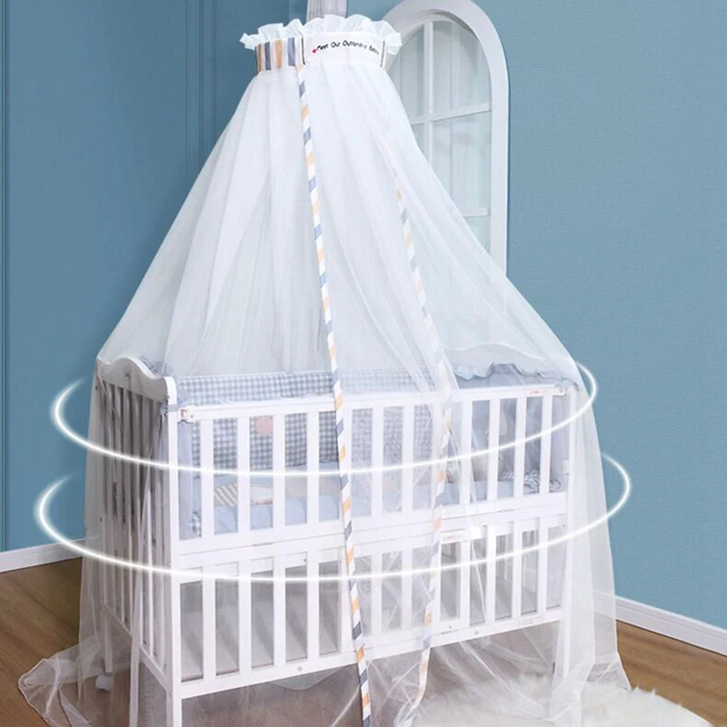 Crib Mosquito Net Baby Cradle Bed Mesh Mosquito Nets Foldable Summer Universal Baby Arched Mosquitos Nets Portable For Infant Toddler
