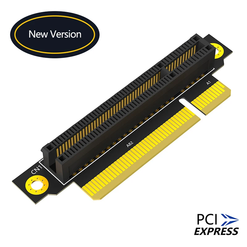 

20mm PCIE X8 3.0 90 Degree Reverse Male to Female Riser Card PCI Express 8X to 8X Converter Adapter Riser Board for 1U Server PC