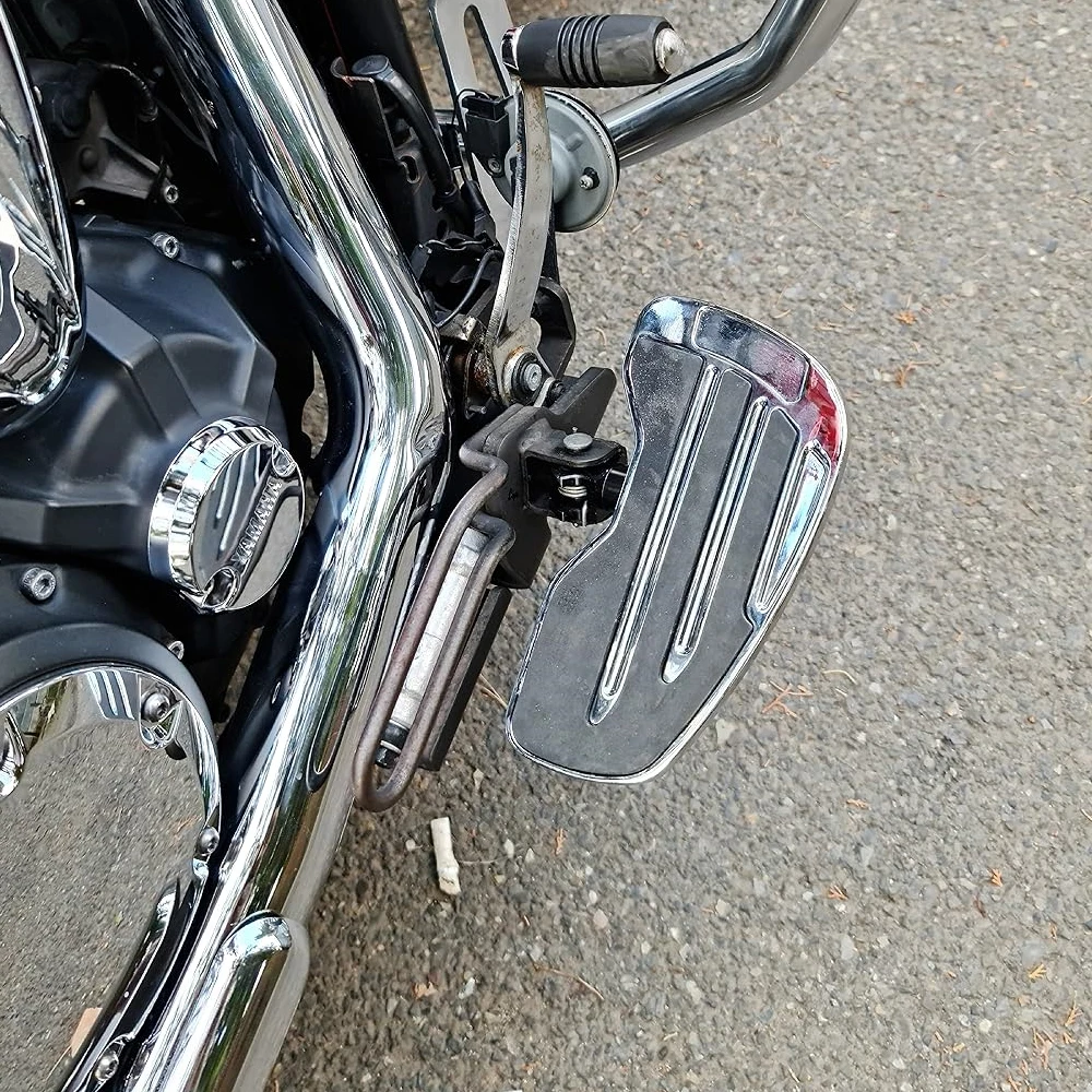 Waase Kickstand Extension Pad For Suzuki Burgman 650 AN650 (2013-2020) - Red CNC Aluminum Foot Plate - View #4