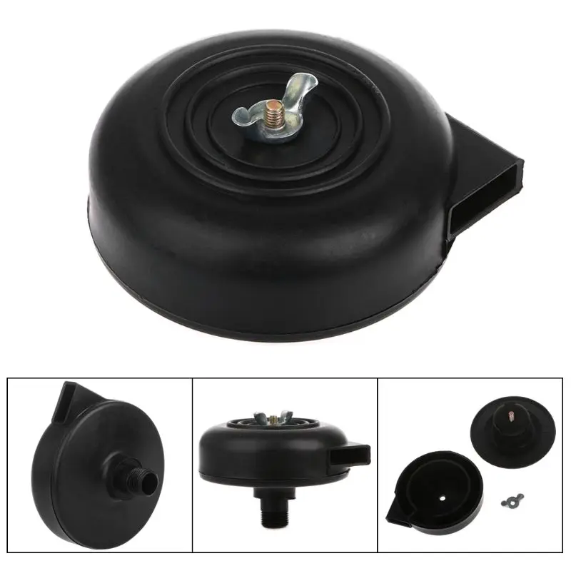 2 Stuks Compressor Filter, 16mm 3/8pt Schroefdraad Stille Compressor Voor Luchtcompressor Zwart