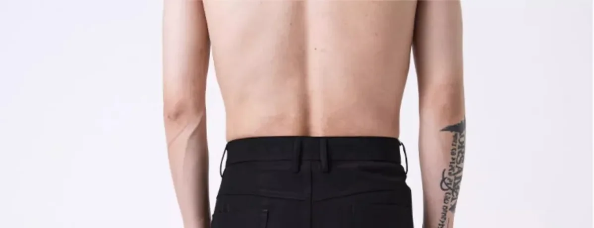 Description Picture 3 of itemBlack Elastic Social Tailoring Tight Stretch Male Suit Trousers Business Bell Mouth Flared Men's Summer Pants Cheap Stylish 2024