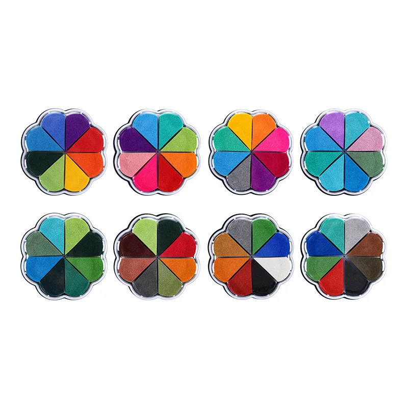 8 Colors Craft Ink Pads Petal printing table Scrapbooking Materia Junk Journal Supplies handmade Diary Album Stationery
