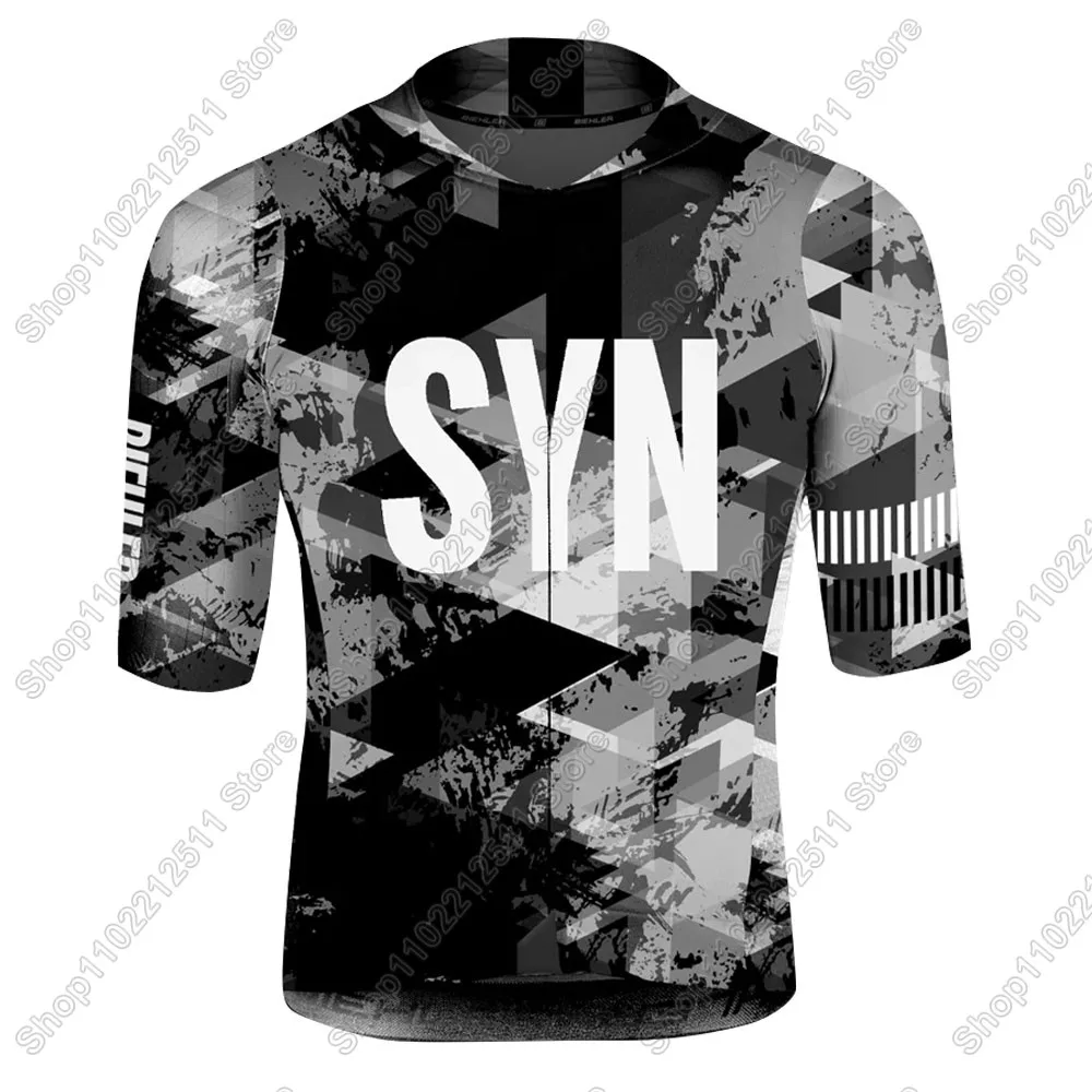 SYN Team Cycling Jersey Set Mens Summer Clothing Road Bike Suit Mountain Bicycle Shirt Bib Shorts MTB Ropa Maillot