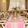 Pink Satin Rectangle Tablecloth, Wedding Table Cloth, for Christmas, New Year, Birthday Events, Banquet Decor, Home Dining 6