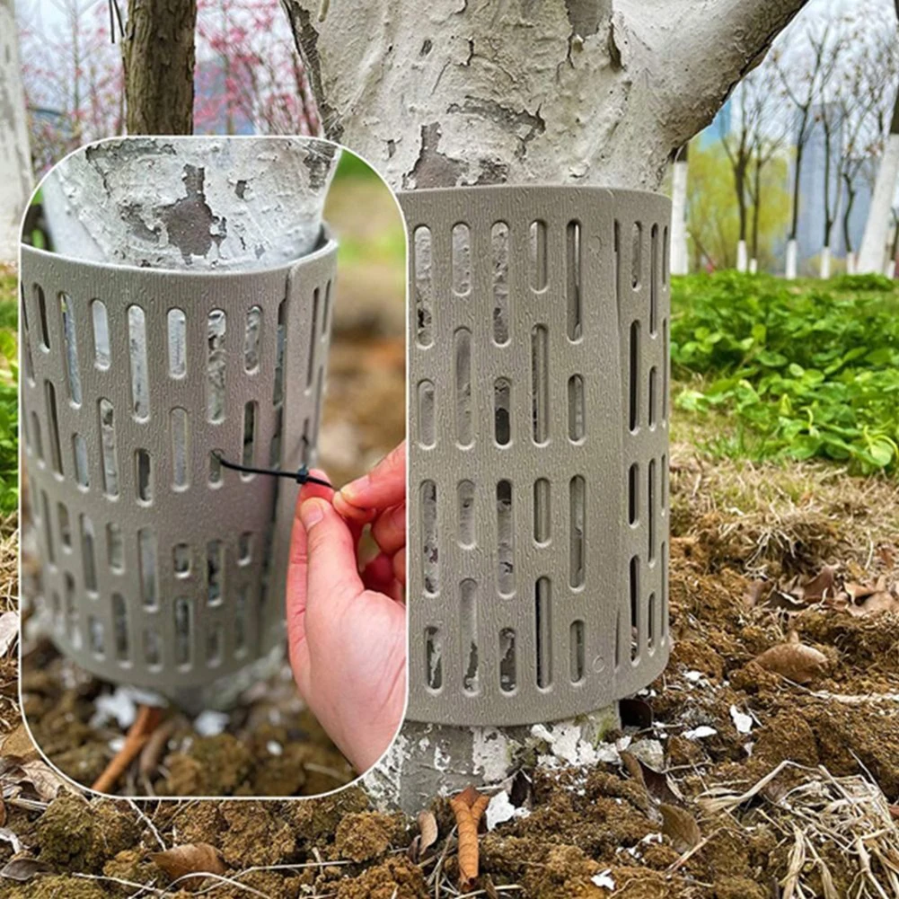 

Tree Trunk Protector Vent Hole Design Plant Protector Cage Expandable TPR Tree Bark Protector Guard Garden Wrap Green Supplies