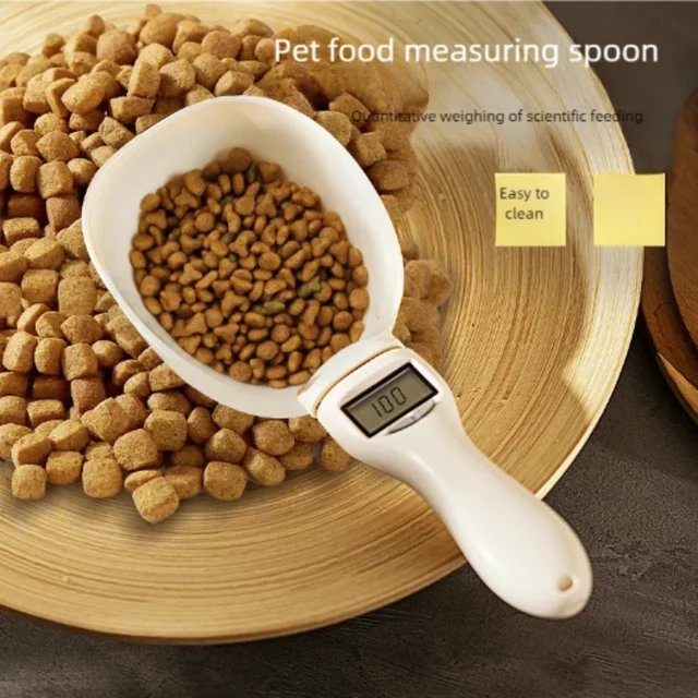 Intelligent Electronic Cat Dog Food Scoop Weighing Scale Pet Feeding Measuring Spoons with Scales Kitchen Pet Food Accessories 2
