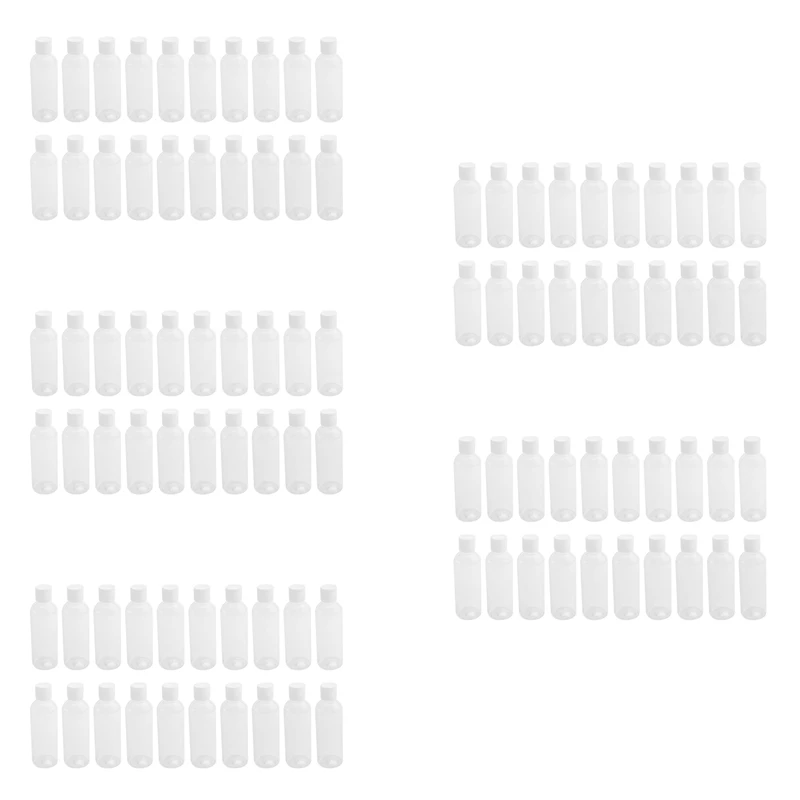 

100 Pieces 100Ml Plastic Shampoo Bottles Plastic Bottles For Travel Container For Cosmetics Lotion