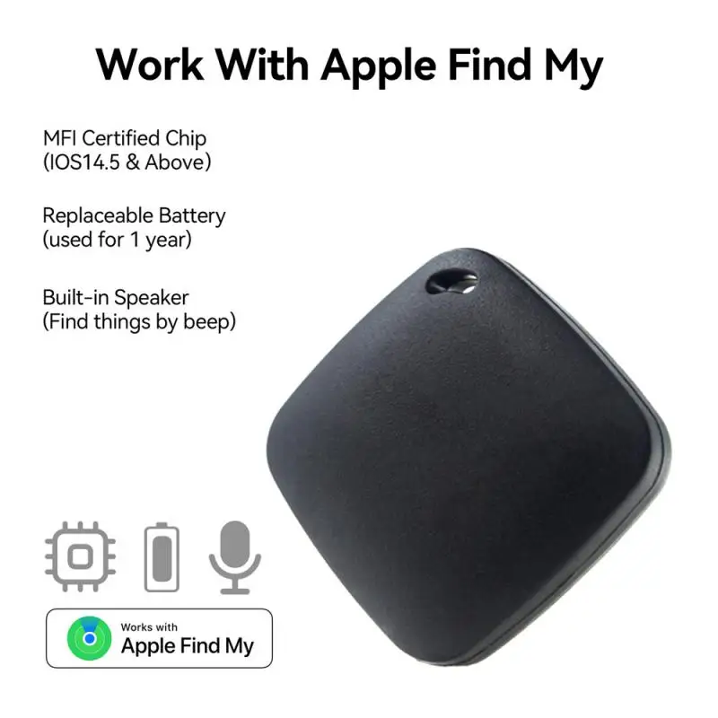 

Миниатюрная Модная Смарт-бирка для собак, домашних животных, Bluetooth, GPS-трекер, сигнализация против потери, Airtag, беспроводная Детская сумка, кошелек, поиск ключей, локатор
