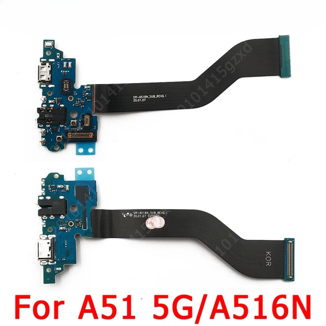 Original Samsung Galaxy A51 SM-A515F/DS Ladebuchse USB Flex LCD Display Flex