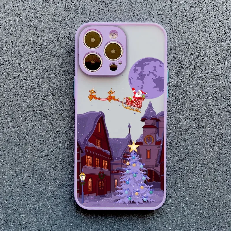 Festive Winter Snow Scene Shockproof Phone Case - Durable Hard Cover s
