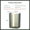 Acrylic Paper Towel Holder, Wall Mounted Paper Towel Dispenser, Adhesive Tissue Box  for Bathroom 4