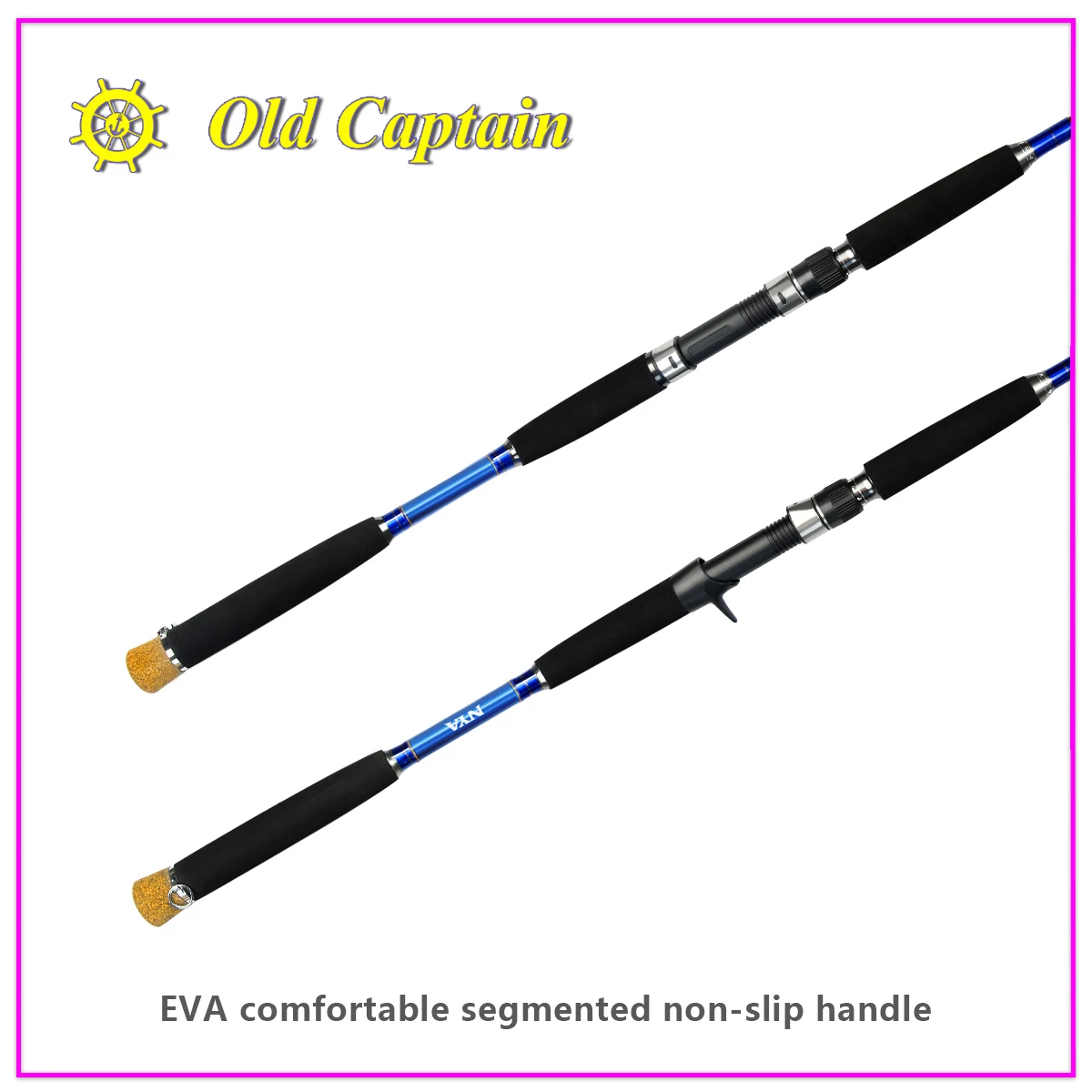 Old Captain 1.6m 5 feet Very Strong Solid Tip Slow Jigging Rod