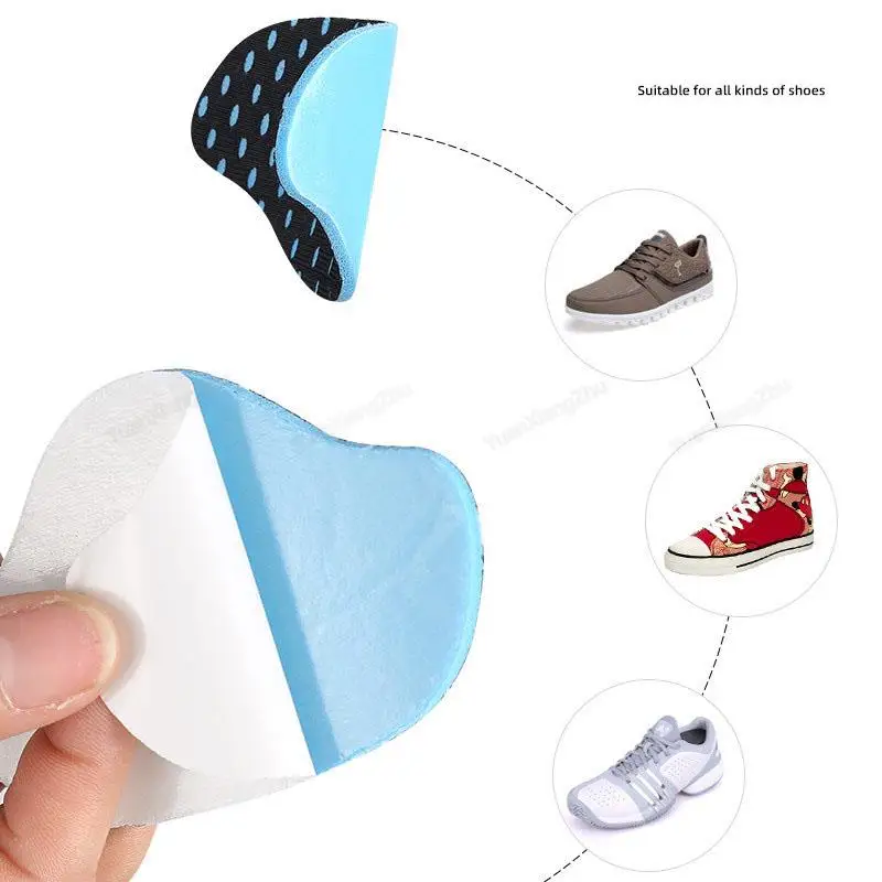 Breathable Heel Protectors Sneaker Shoe Insoles Anti-wear feet Shoe Pads High Quality Thickened Adjust Size Shoes Accessories