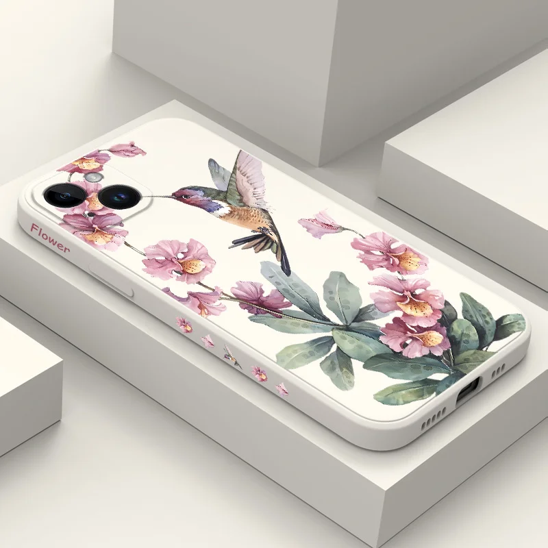 Elegant Pink Azaleas Silicone Phone Case Cover