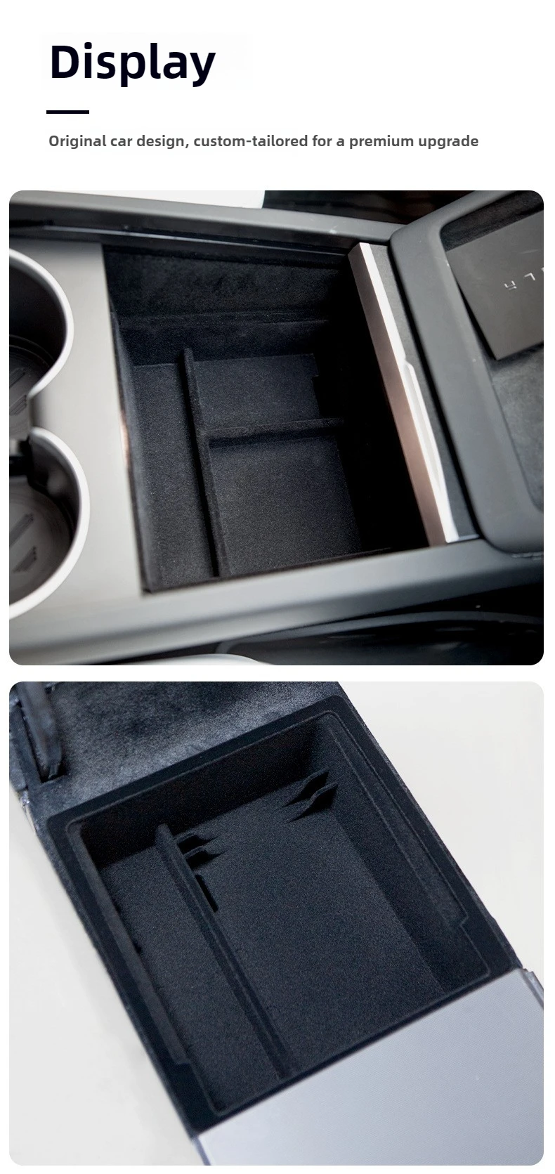 for Tesla Model Y L Juniper 2026 Center Console Organizer Storage Box Anti-slip Cup Mat Armrest Box Hidden Box YL Accessories