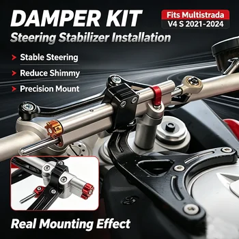 Per Ducati Multistrada V4 S 2021-2024 MULTISTRADA V4 RS Pikes Peak: Staffa per Ammortizzatore di Sterzo Moto con