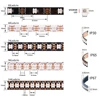 DC5V WS2812B Individually Addressable 5050 RGB Led Strip WS2812 Smart Pixels Led Light Black White PCB Waterproof IP30/65/67 4