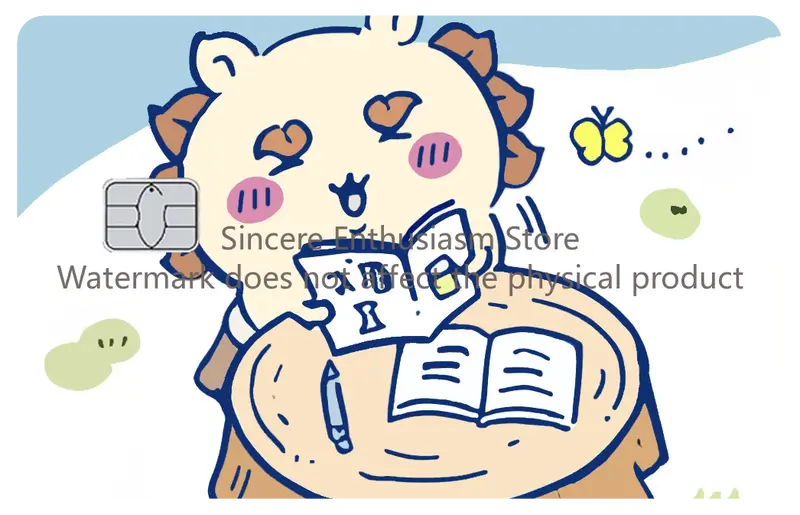 Cartoon Kawaii Chiikawas Credit Card Skin Stickers Cute Matte Sticker for VISA JCB Mastercard and Other IC Card Decorative - Image 10