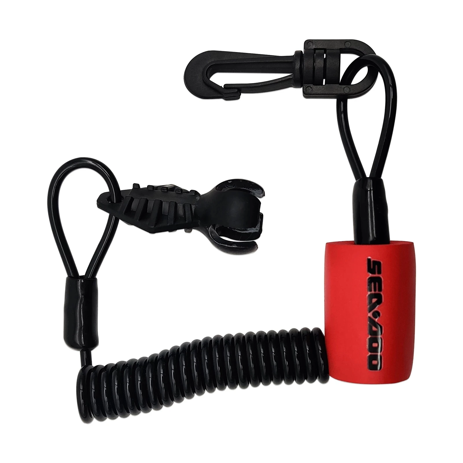 Spark Clip On Safety Lanyard Tether Floating Key Motorboat Engine Stop Lanyard For Seadoo 278002843 278003410