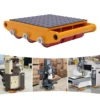 15T Machine Dolly Skate Machinery Roller Mover Cargo Trolley 33000lbs Heavy Duty(Yellow) 3
