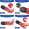 Solar Crimping Pliers Tools Kit for MC4 Cable Electeical Connectors Solar Panel PV Cable 6 Male Female Connectors Termianls Sets 3