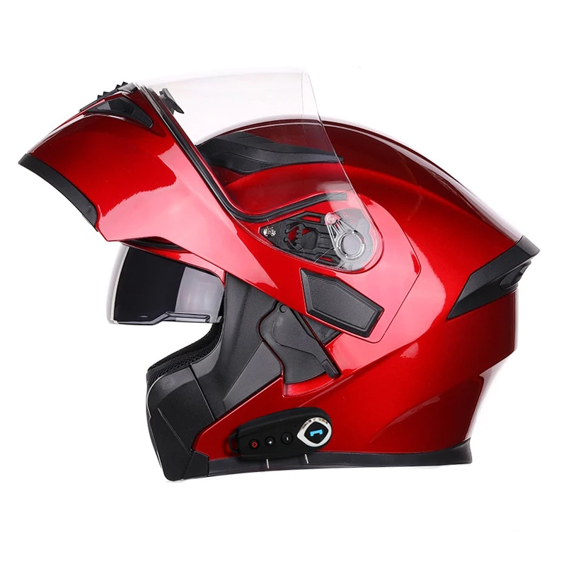 Casco modular de motocicleta Bluetooth  Casco de moto Bluetooth-Nuevo casco  Flip - Aliexpress