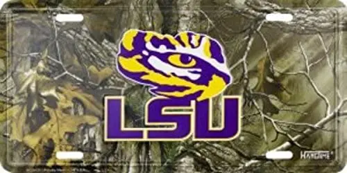 Dixie LSU Тигры штата Луизиана металлический номерной знак для леса | Дом и сад
