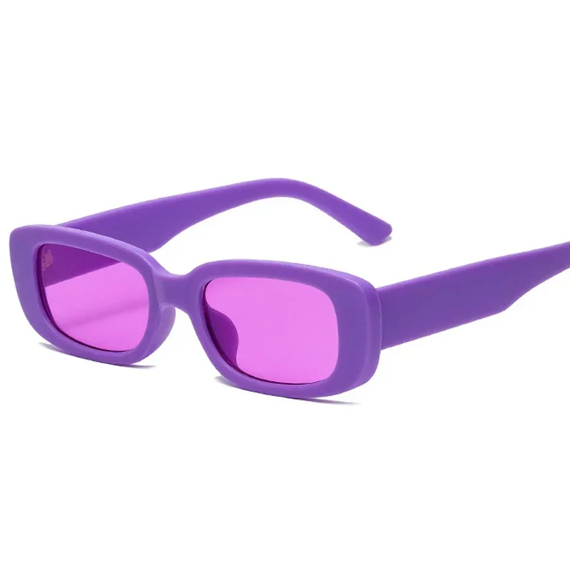 Classic Red Retro Vintage Luxury Square Sunglasses with UV400 Protection