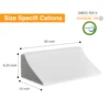 Memory Foam Wedge Pillow For Side Sleepers - Post-Surgery Recovery, Back Pain Relief, Pregnancy Support, Bedding Accessory With 4