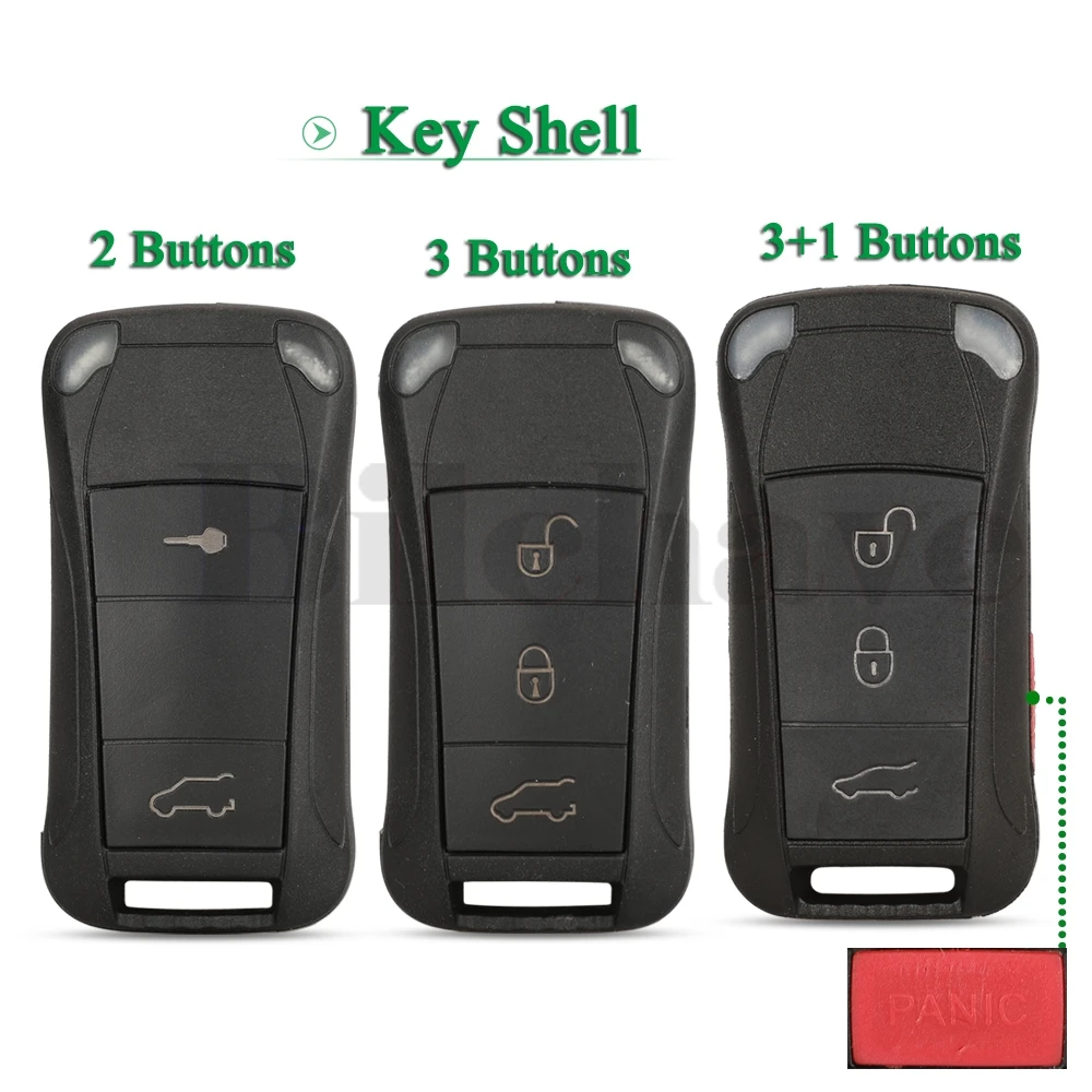

Jingyuqin 2/3/4 кнопочный складной чехол для автомобильного ключа с дистанционным управлением чехол для Porsche Cayenne GTS черный брелок без лезвия новая Замена
