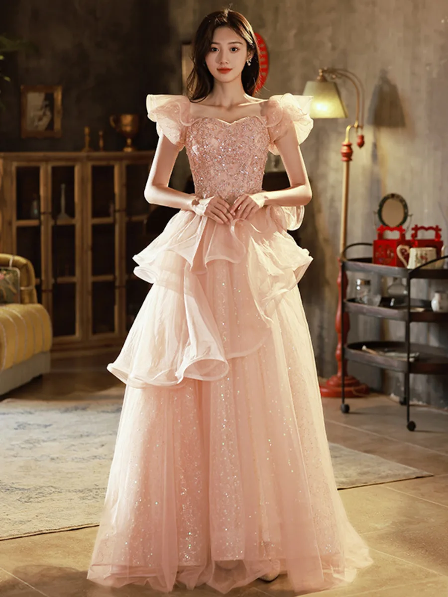 

Party Evening Elegant Luxury Celebrity And Pretty Womens Night Dresses For Weddings Bridesmaid Dress Banquet Prom Bride Dress