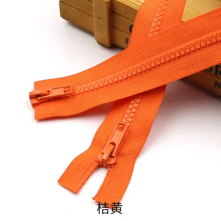 Heavy-Duty Resin Double Slider Zipper for Sewing Projects, Sleeping Bags & Garments (50cm to 200cm)