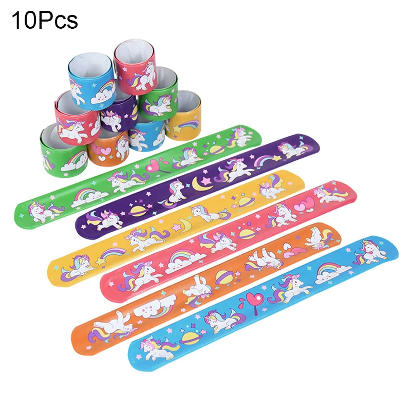 Unicorn-Themed Rainbow Fun Pack: Bracelets, Rings, Tattoos, Stickers & Puzzle Toys