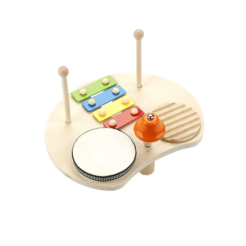 Musical Toy Drum Set Musical Instruments Baby Toy Music Percussion Instruments A52F