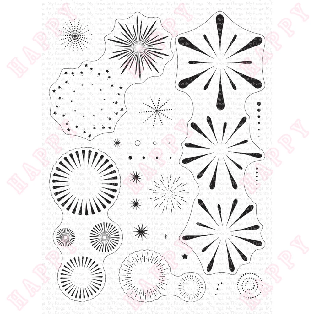 

Clear Stamps Festive Fireworks Diy Scrapbook Paper Craft Diary Decoration Greet Manual Handmade For 2023 Embossing Template New