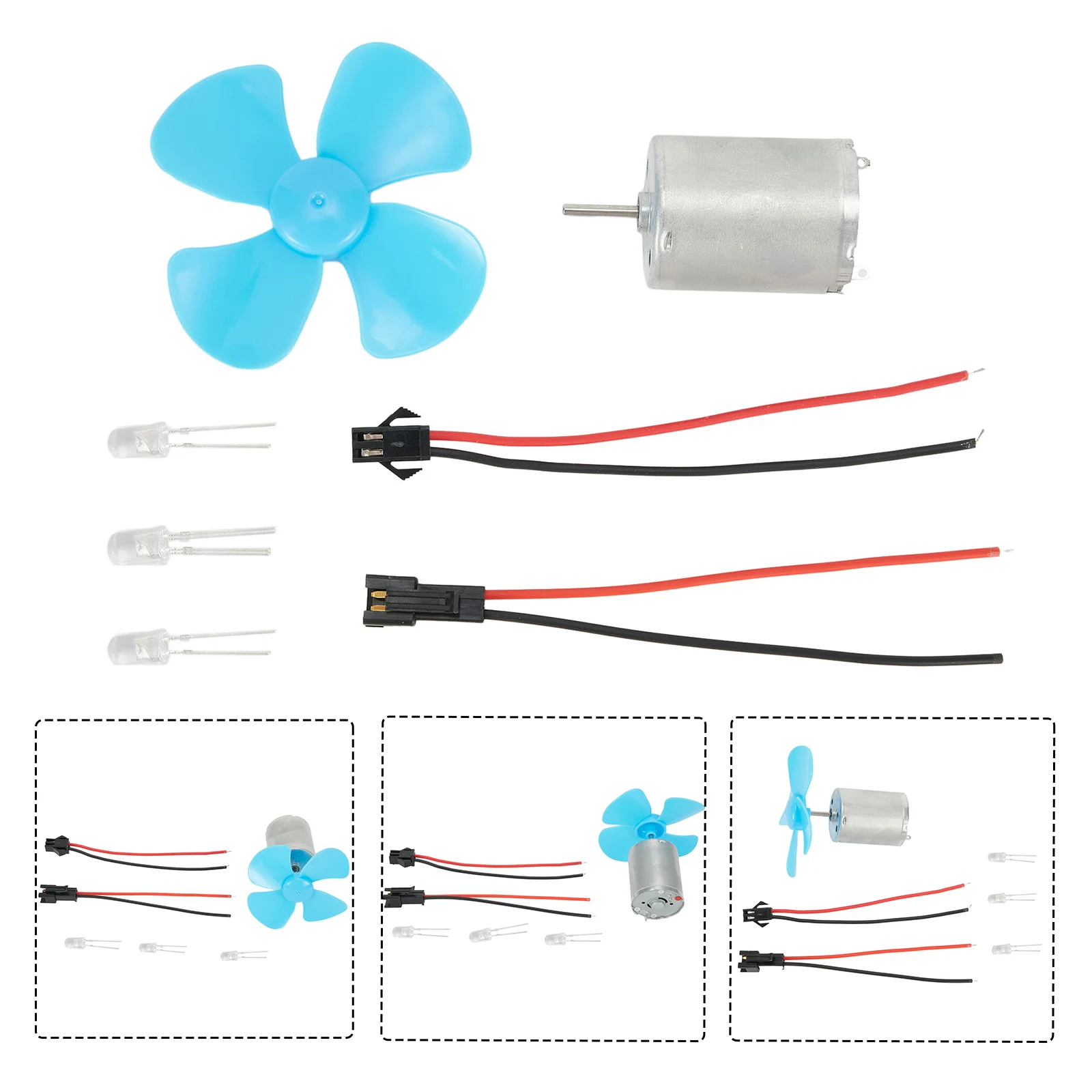 Wind Turbine Generator Kit Micro Dynamo Generator DC 0-20V 12V Micro Wind Turbines Four Leaf Electrical Equipment Supplies