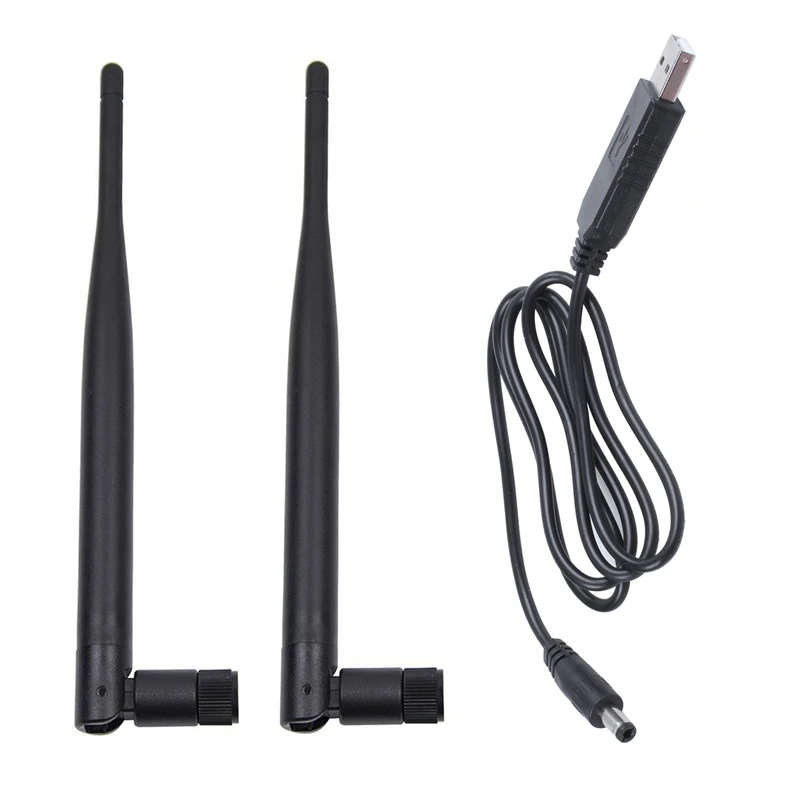 HOT-2 X 6Dbi 2.4Ghz 5Ghz   Wifi RP-SMA ׳  1X USB DC 5V  DC 12V 2.1Mm X 5.5Mm  ȯ DC 跲
