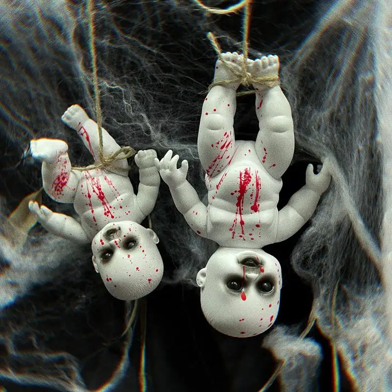 Halloween Hängende Baby Geist Puppen Gruselige Tricky Spielzeug Ornament Horror Atmosphäre Bar Hof Prop Happy Halloween Party Decor