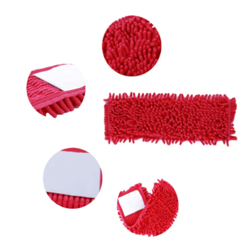 Badkamer Accessoires Vervanging Microfiber Mop Wasbaar Hoofd Pads Fit Platte Spray Mops Keuken Household Cleaning Tools 4 Kleuren