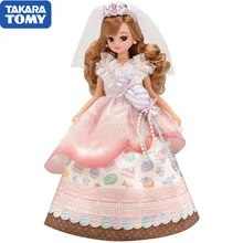 

TAKARA TOMY Simulation Licca Sweet Bride Doll Action Figure Joints Can Move Model Girl Ornaments Kids Toy Collectable Gifts