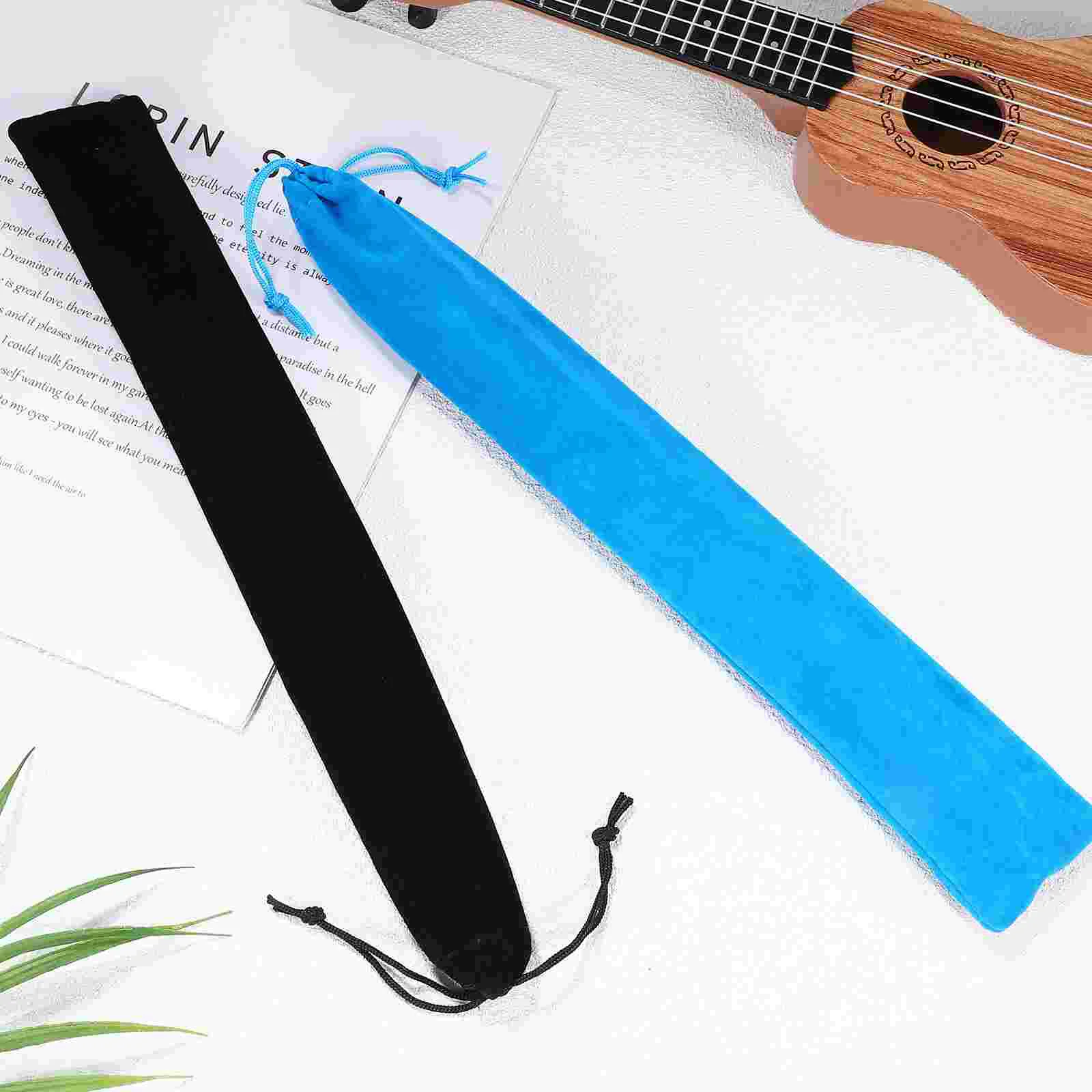 10 Pcs Clarinet Storage Bag Jewelry Packaging Bags Flute Case Pouch Rabbit Soprano Recorder Carry