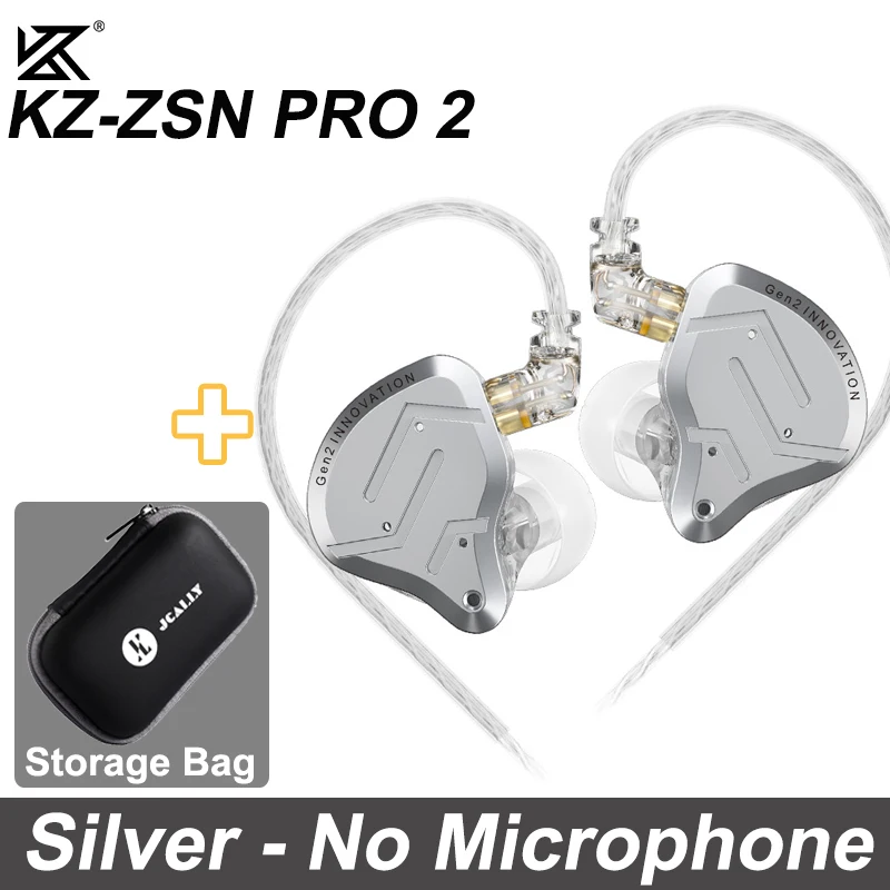 KZ ZSN Pro In Ear Metal Earphones 1BA+1DD Hybrid Technology HIFI