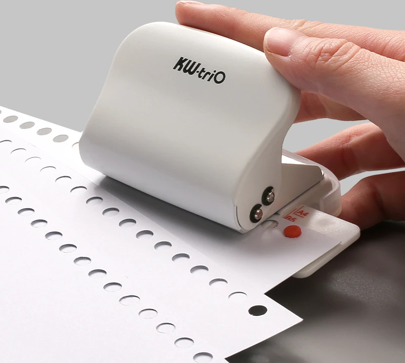 KW trio 6 Hole Punch Handheld Metal Hole Puncher Capacity 6mm for A4 A5