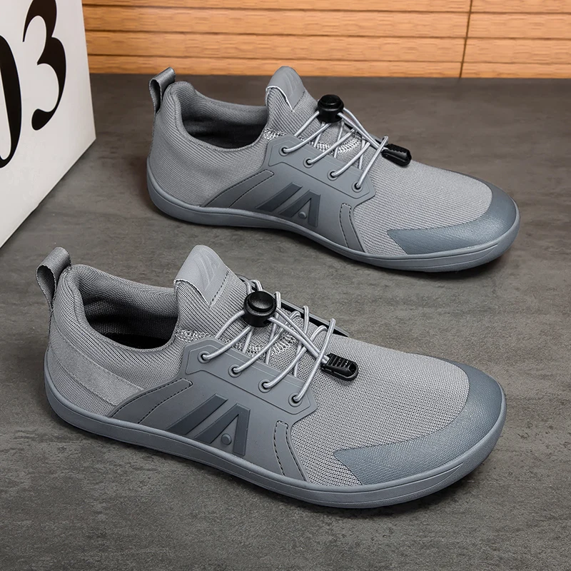 Men's Wide Minimalist Barefoot Breathable Mesh Men Wide-toed Shoes Flats Soft Zero Drop Sole Wider Toe Sneakes Plus Size